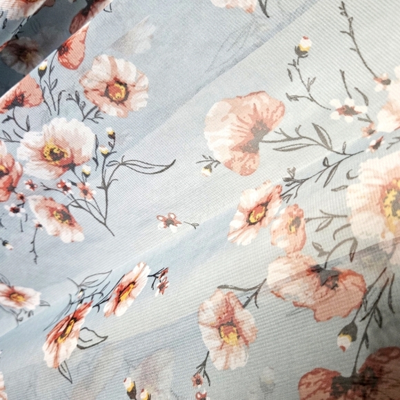 Floral Oversized Open-Front Kimono - Picture 4 of 5